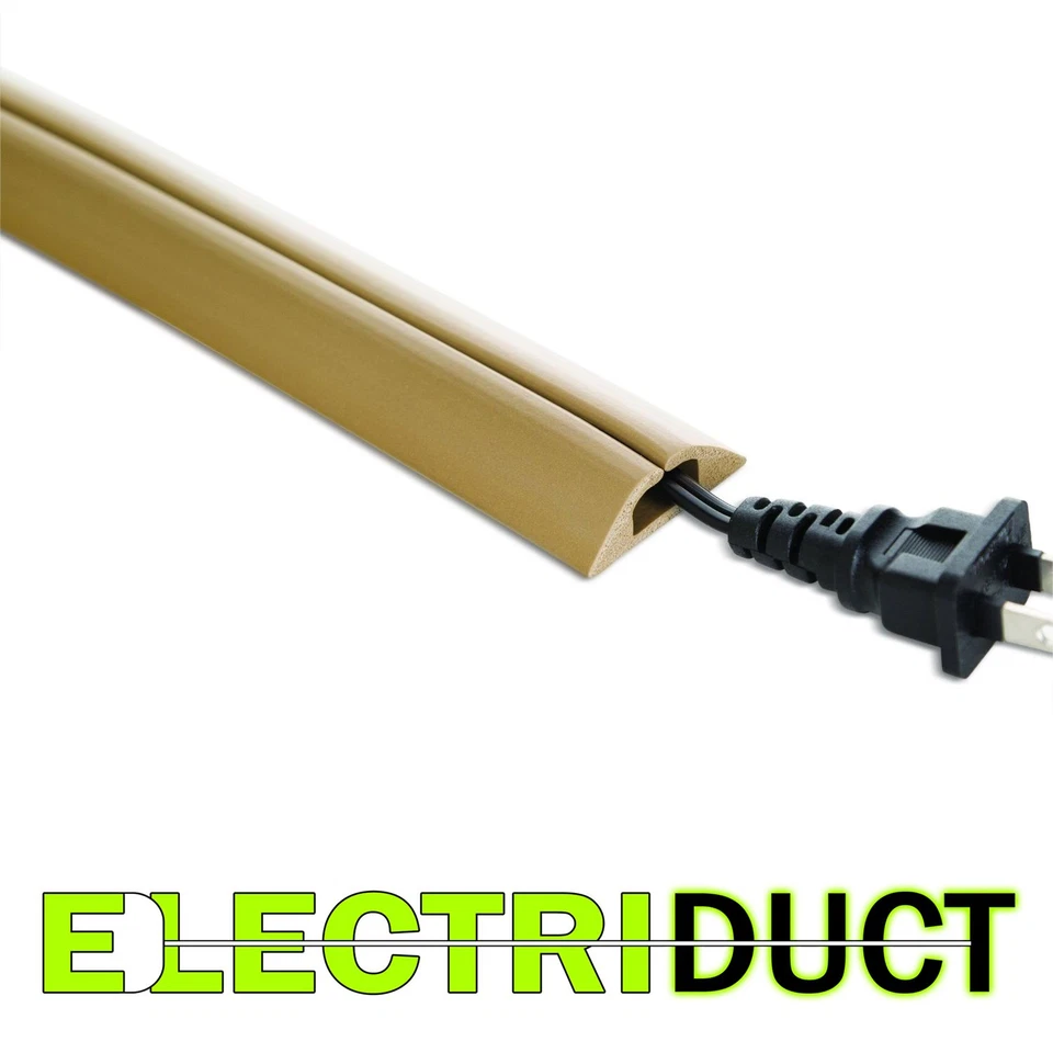 Compact Neoprene Floor Cord Cover Protector Black, Gray Beige - UT Wire