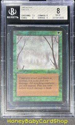 MTG Limited Edition Alpha 1993 Fog BGS 8.0 NM/MT Old School 93/94 - Image 1 of 4