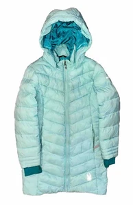 SPYDER Kids Girls Light Green Long Jacket Small 7/8 - Picture 1 of 10