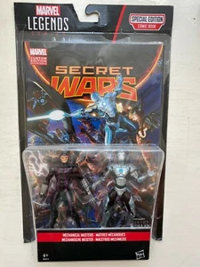 BNIB MARVEL UNIVERSE LEGENDS MECHANICAL MASTERS IRON MAN & MACHINE MAN FIGURES - Picture 1 of 3