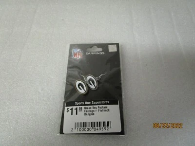 Cantidad (6) Pendientes Fishhooki NFL Green Bay Packers Colgantes  Foto 1 de 4