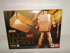 Bandai Gold Lightan Soul Of Chogokin 24k Edition in box 100% Complete Beautiful - Picture 1 of 21
