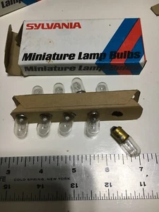Box of 10 Lamps Sylvania No. 313 S313 Miniature Lamps Light Bulbs 32345, NOS - Picture 1 of 4