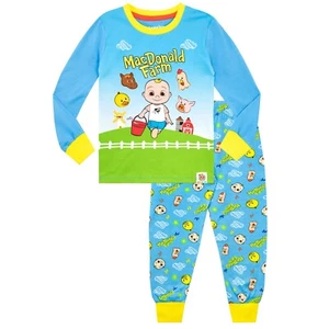 Cocomelon Pijama 6-24 Meses 2-5 Años Conjunto Pijama Largo Pijama Azul Amarillo - Imagen 1 de 5