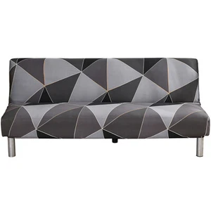 Armless Folding Sofa Bed Cover Stretch Bed Couch Futon Lounge Cover Slipcover - Picture 1 of 8