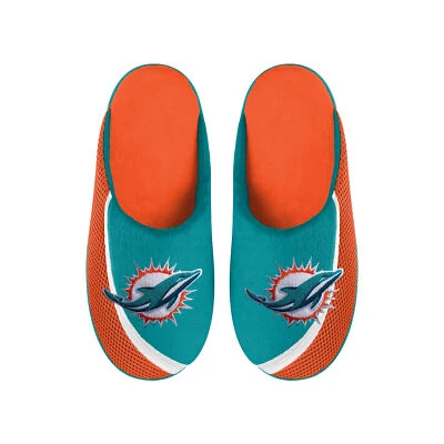 Zapatillas FOCO NFL para hombre NFL Miami Dolphins 2022 logotipo grande borde de color Foto 1 de 3