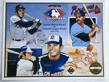 1991 Upper Deck Sheet MLB Heroes Of Baseball Atlanta Braves