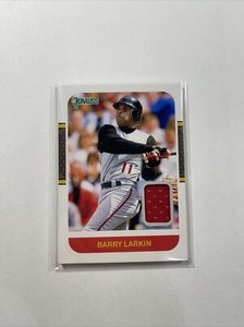 2021 Panini Donruss Retro 1987 Materials Barry Larkin #87M-BA HOF Relic Patch