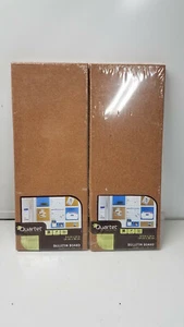 Quartet Modular Natural Frameless Bulletin Board, 5.5 x 14 Inches, Cork QUAN 2 - Picture 1 of 3