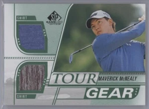 MAVERICK McNEALY 2021 SP Game Used DUAL RELIC SHIRT Upper Deck TG-MM - Picture 1 of 2