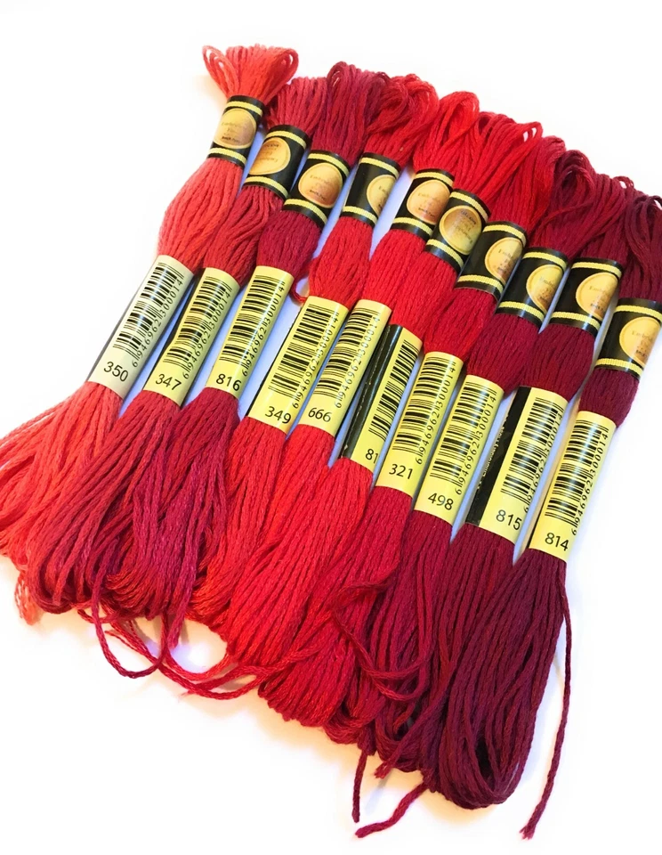 10 skein Colour Sets of CXC cross stitch embroidery thread - uses DMC numbers - Image 1 of 1