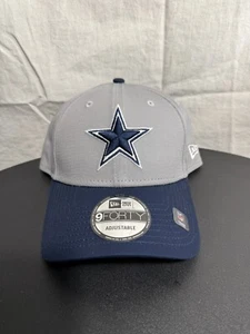 Dallas Cowboys New Era 9Forty Adjustable back Grey/ Navy cap hat NWT - Picture 1 of 2