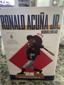 Atlanta Braves Ronald Acuna Jr ROY 2018 ROTY Bobblehead Gwinnett Stripers SGA - Picture 1 of 6