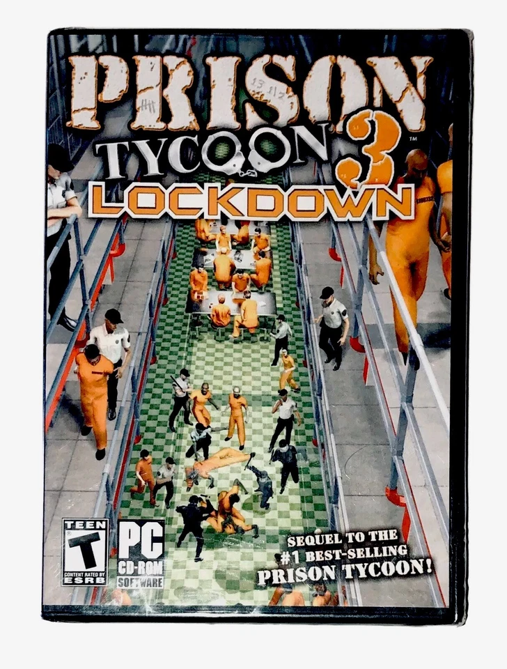 Prison Tycoon 3 Lockdown PC Video Game CD ROM NEW Rated T-Teen Sealed - Image 1 of 2