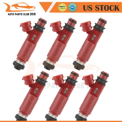 6Pcs Fuel Injectors For Mitsubishi Montero 2001 2002 3.5L V6 MD357267 FJ943 - Изображение 1 из 4