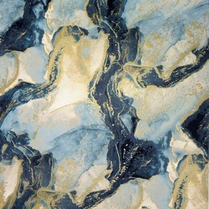 Arthouse Abstract Marble Teal Gold Wallpaper 693404 - Metallic Granite Stone - Picture 1 of 7