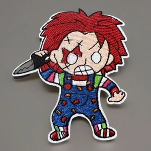 🔥 Chucky Doll Embroidered 3.5+” Patch Child’s Play  Horror Movie  Iron Sew On - Picture 1 of 6