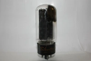 1 x USA branded Silvertone 5U4GB rectifier vacuum tube, Black Plate,Tested Good - Picture 1 of 1