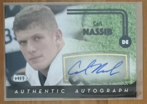 2016 Sage Hit Carl Nassib Blue Rookie RC Autograph Auto - Bild 1 von 2