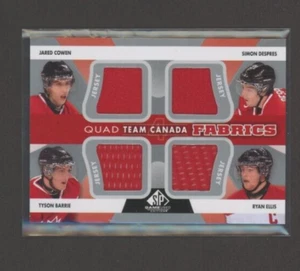 2012-13 SP Game Used Authentic Fabrics Team Canada Quads J. Cowen/T. Barrie ++ - Picture 1 of 1