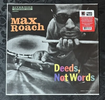 MAX ROACH Deeds, Not Words (Mono) RSD RECORD STORE DAY New - Ships Today - Image 1 of 2