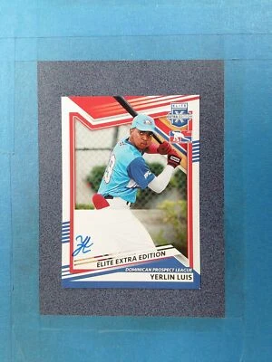FB10) 2022 Elite Extra Edition YERLIN LUIS Auto Dominican Prospect League-G - Image 1 of 2