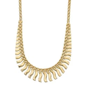Ladies 9ct Yellow Gold Cleopatra Necklet - 18" - 11.5g - Picture 1 of 4