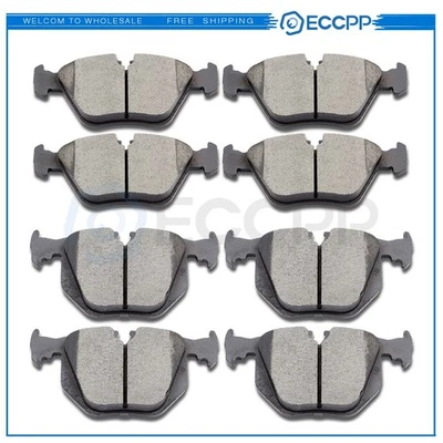 Front Rear Ceramic Brake Pads For 2001-2006 BMW 330Ci 2001-2005 BMW 330i 330xi - Image 1 of 4
