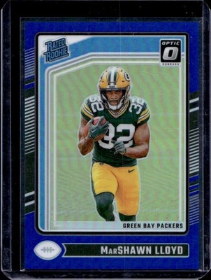 2024 Donruss Optic MarShawn Lloyd Blue Rated Rookie #190/199 Packers - Image 1 of 2