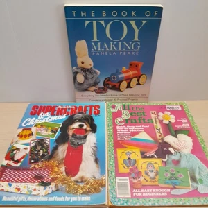 Vintage Craft Knitting And Toy Making Book and Magazine Bundle Lot Of 3 - Picture 1 of 24
