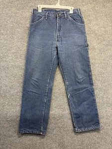 Dickies Carpenter Jeans Herren 34x30 blau Straight Fit gefüttert Denim Workwear Hose - Bild 1 von 10