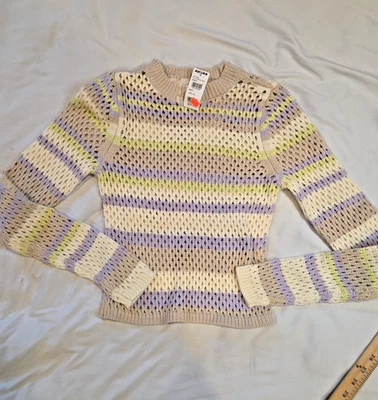 Suéter FULL TILT Tilly's Talla XS Gris Tejido Manga Larga Cuello Redondo Nuevo con Etiquetas Foto 1 de 4