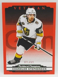 2022-23 Upper Deck Parkhurst Champions Red /51 Chandler Stephenson #67 - Picture 1 of 2