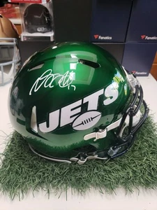 Casco velocità Davante Adams firmato Jets autentico full size Beckett certificato di autenticità - Foto 1 di 3