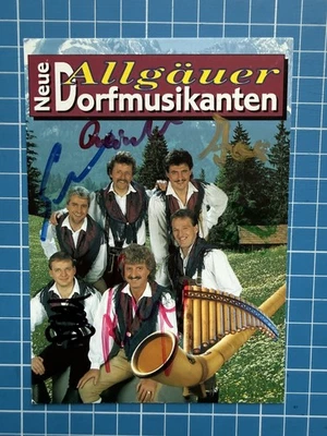 Neue Allgäuer Dorfmusikanten - Originalautogramm - Bild 1 von 2