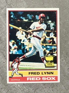 1976 Fred Lynn Topps All Star Rookie Gold Cup Red Sox #50 RC - Bild 1 von 2