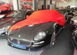 Vollgarage Schutzdecke Car-Cover Rot mit Spiegeltaschen für Maserati 4200 Coupe - Picture 1 of 3