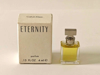 Calvin Klein - Eternity  - reines PARFUM 4ml  - Miniatur -VINTAGE/ 1990er - OVP - Bild 1 von 3