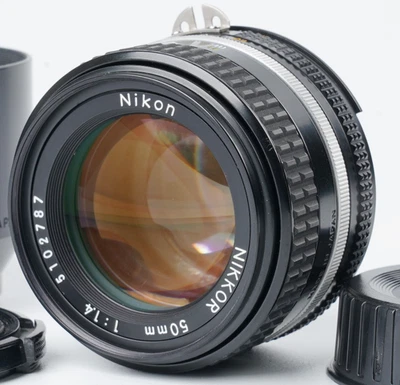 [Very good] NIKON AI-S NIKKOR 50mm F1.4 MF Standard Lens From JAPAN #3023A - Image 1 of 4