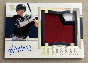 2024 TRÉSORS NATIONAUX MATÉRIEL COLOSSAL SIGNATURES KYLE MANZARDO RPA AUTO 7/10 - Photo 1/2