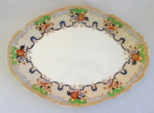 John Maddock & Sons LTD Royal Vitreous Platter GEM Rd No 308976 England 16.75 in - Picture 1 of 12