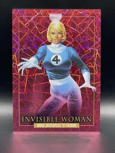 2024 Marvel Masterpieces 92 PLATINO #39 MUJER INVISIBLE LÁSER ROSA 946/992 - Imagen 1 de 2
