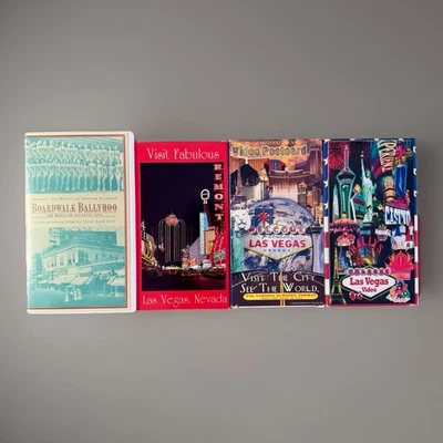 Lot 4 Vintage Las Vegas Atlantic City History VHS Tapes Documentary Casino RARE - Image 1 of 3