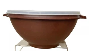 Tupperware Servierschüssel 858-10 braun Stapelschüssel mit Deckel - Bild 1 von 5