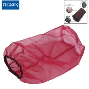 Red Universal Water Guard Cold Air Intake Pre-Filter Cone Filter Cover Dustproof - Picture 1 of 6