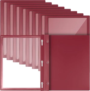 36 Pcs Report Covers with 3 Prong Fasteners Clear Front Presentation Folders Fra - Picture 1 of 12