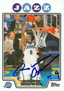 Ronnie Brewer autographed Basketball Card (Utah Jazz) 2008 Topps #99