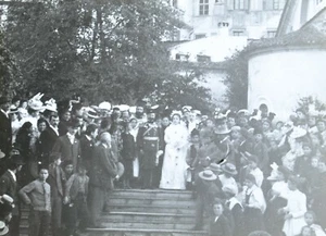 Scarce Magic Lantern Slide Image Bulgarian Wedding Plovdiv Bulgaria - Picture 1 of 3
