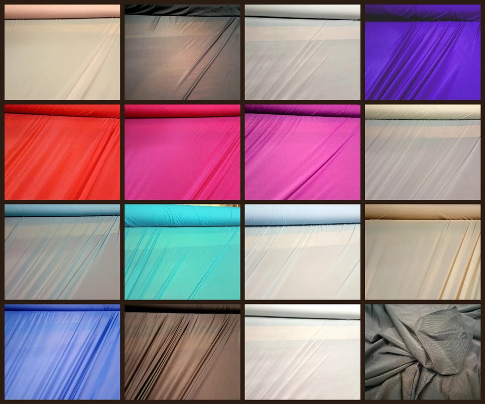 Red de malla eléctrica 4 vías elástico lycra transparente traje de baño forro tela material 60" Foto 1 de 1