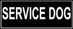 Dean & Tyler SERVICE DOG Patches for Working Dog Harness or Collar, Sm Med or Lg - Picture 1 of 1